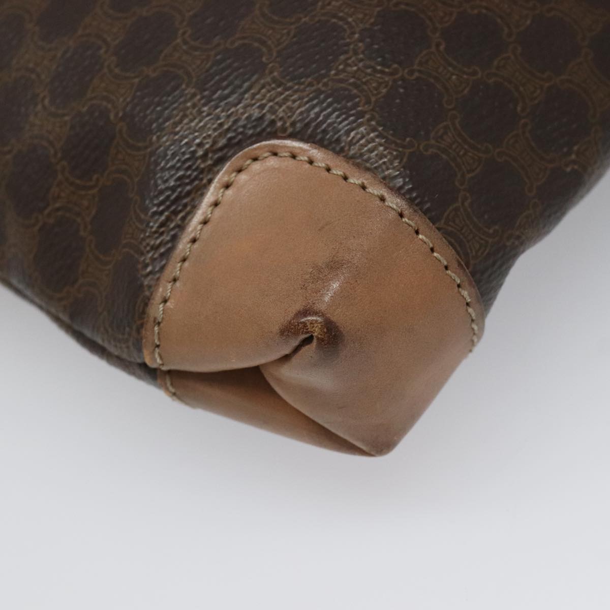 Céline Macadam Brown Canvas Handbag (Pre-Owned)