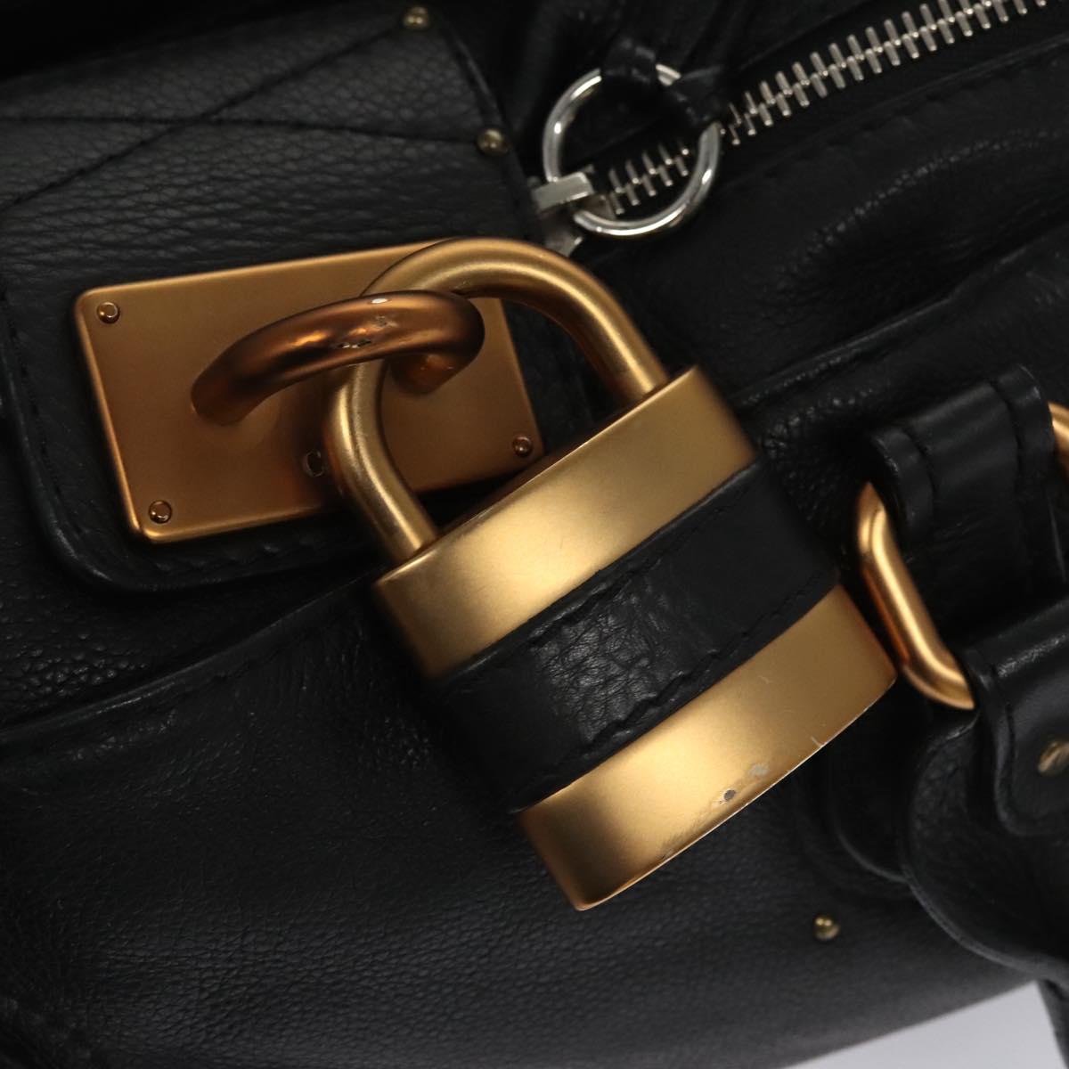 Chloé Paddington Black Leather Handbag (Pre-Owned)