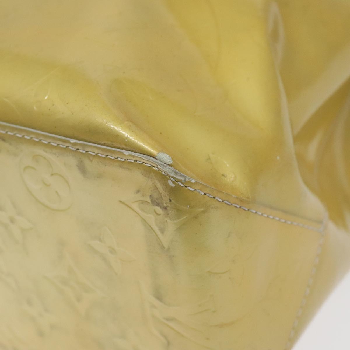 Louis Vuitton Reade Yellow Patent Leather Handbag (Pre-Owned)