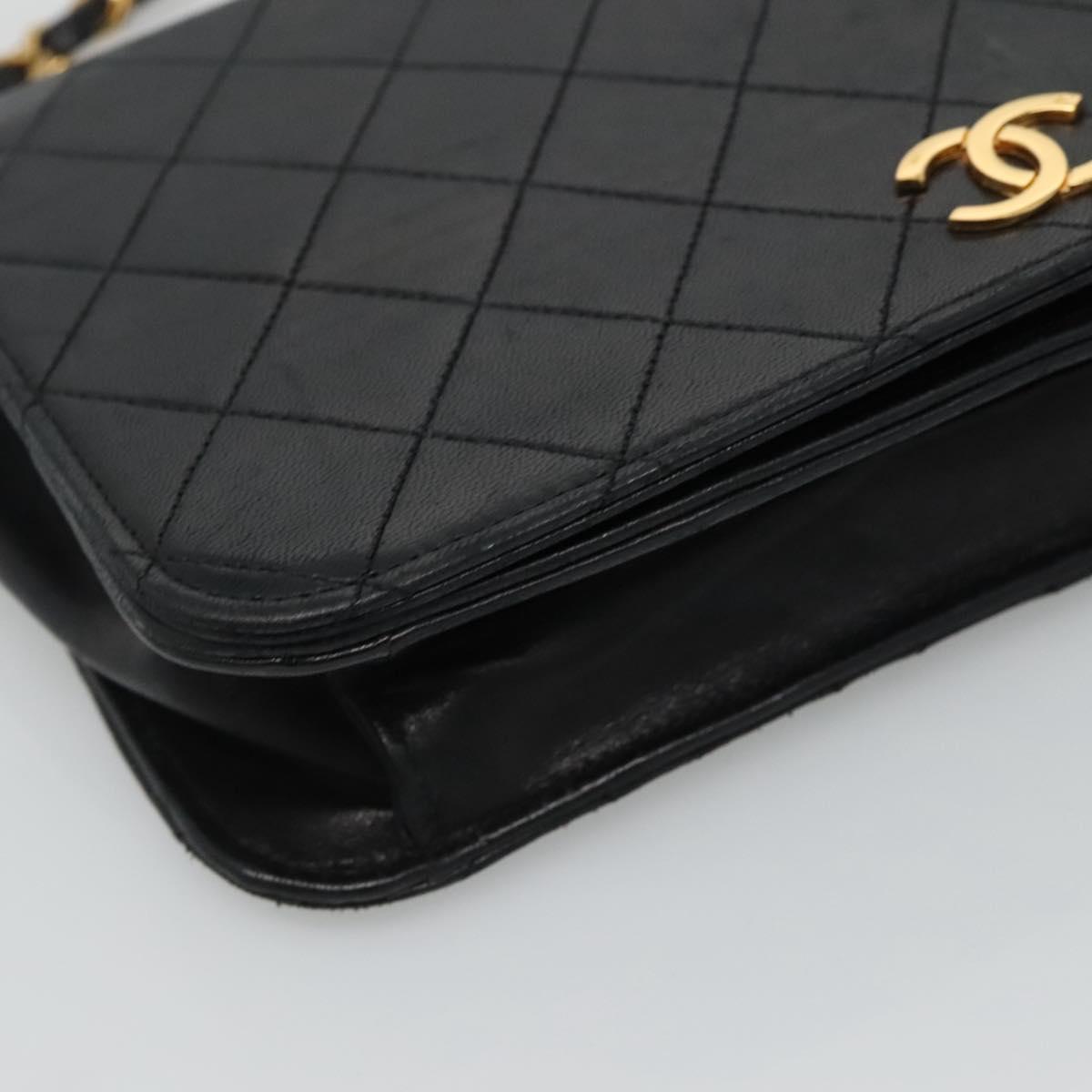 Chanel Wallet On Chain Black Leather Shoulder Bag (Pre-Owned)