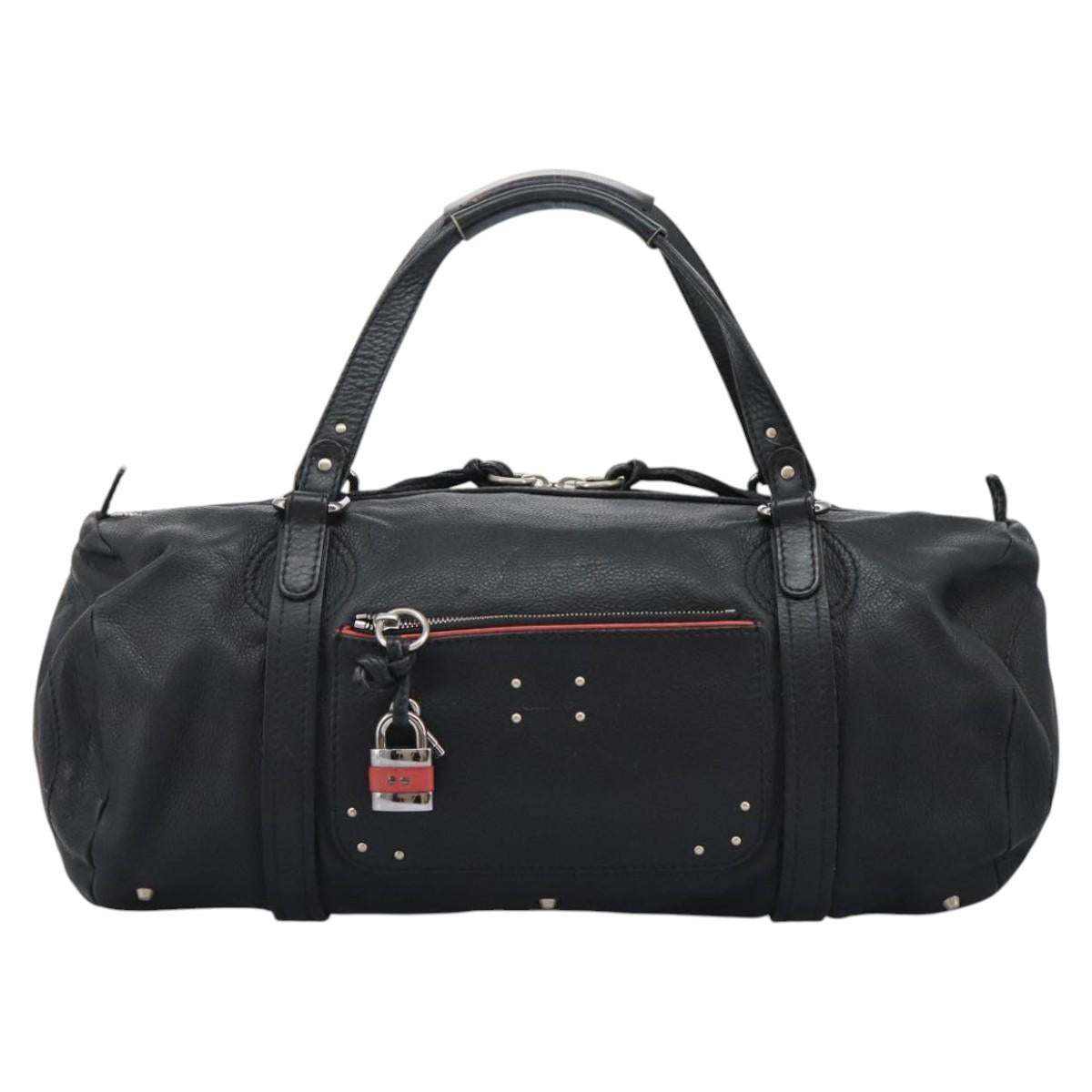 Chloé Paddington Black Leather Travel Bag (Pre-Owned)
