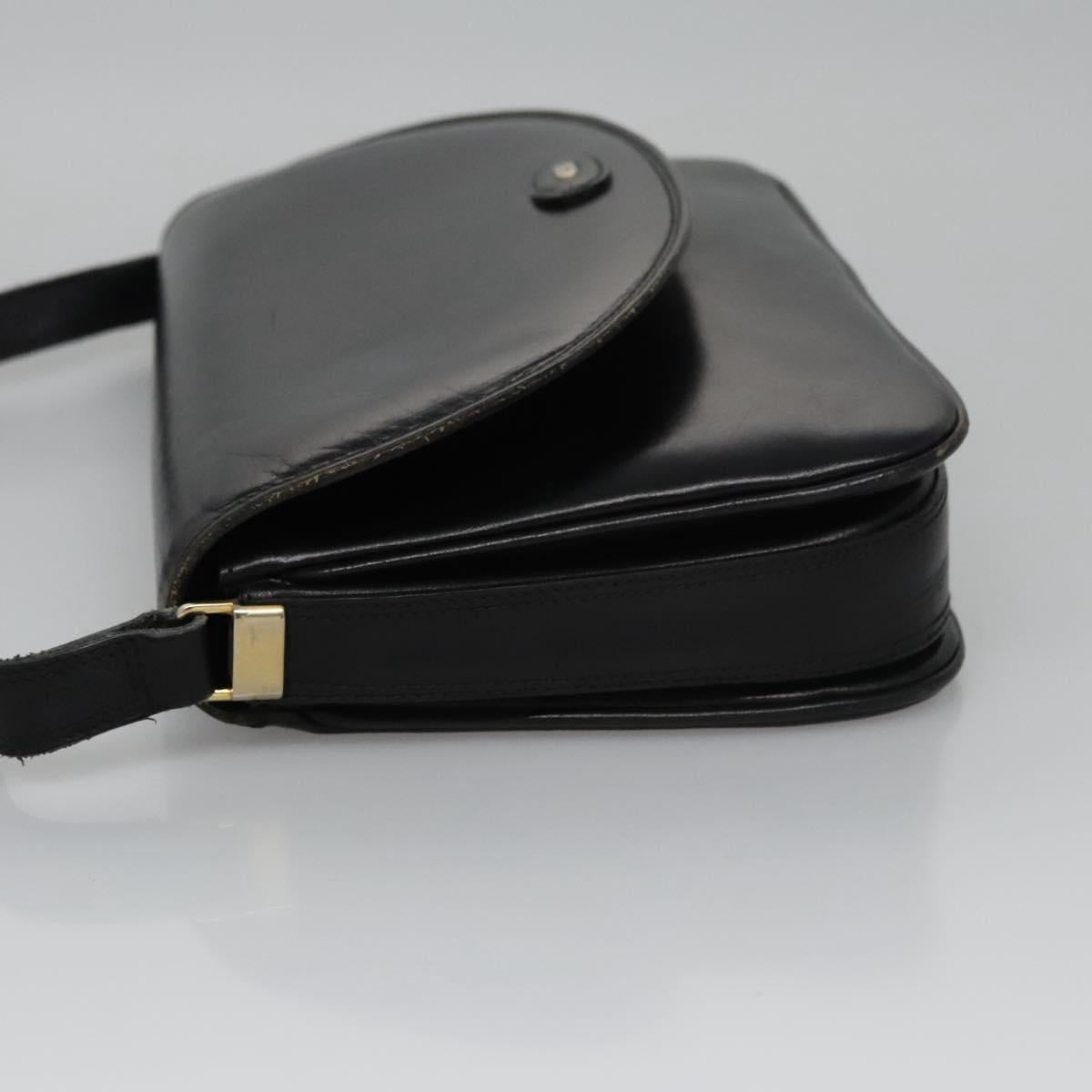 Bally Black Leather Shoulder Bag (Pre-Owned)