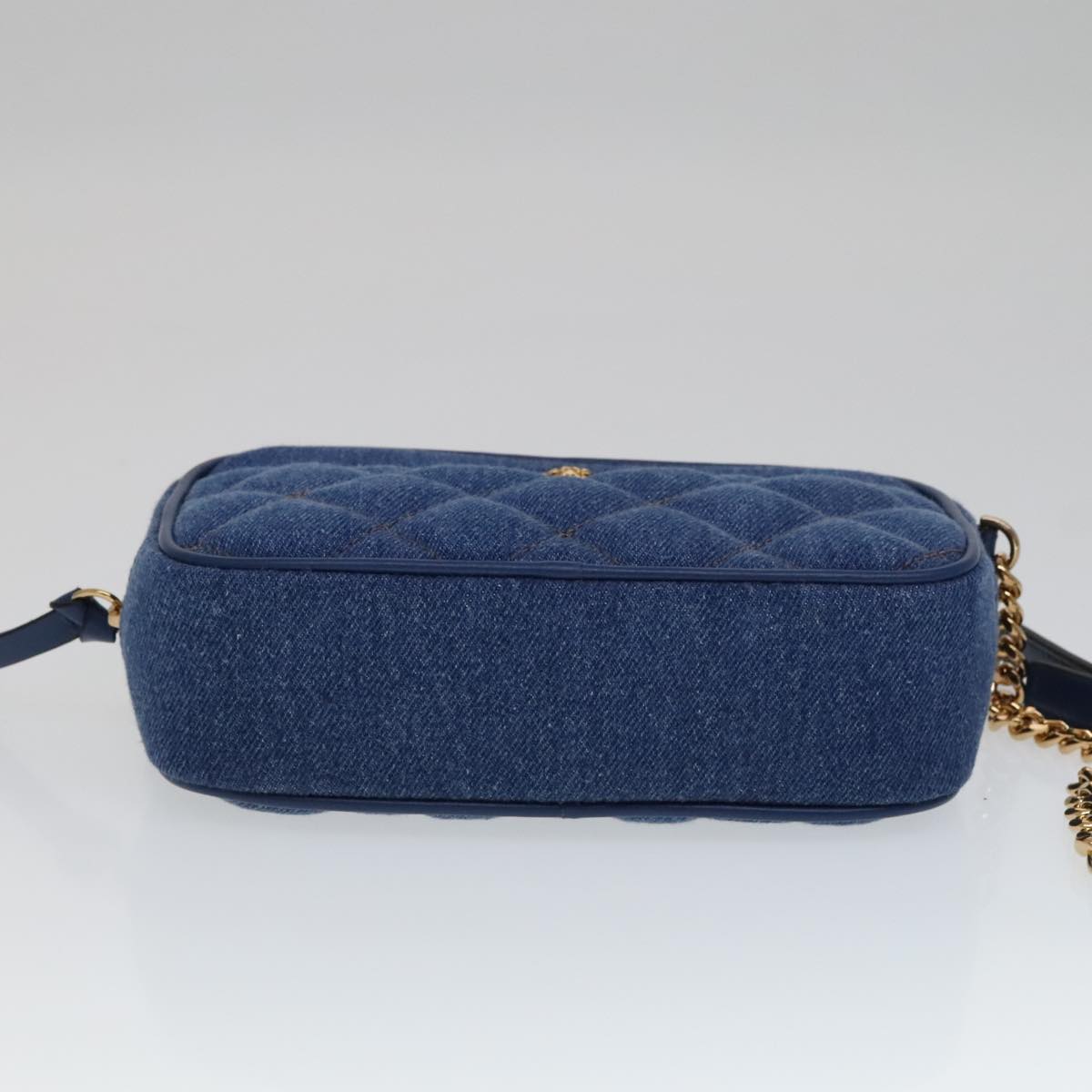 Versace Blue Denim - Jeans Shoulder Bag (Pre-Owned)