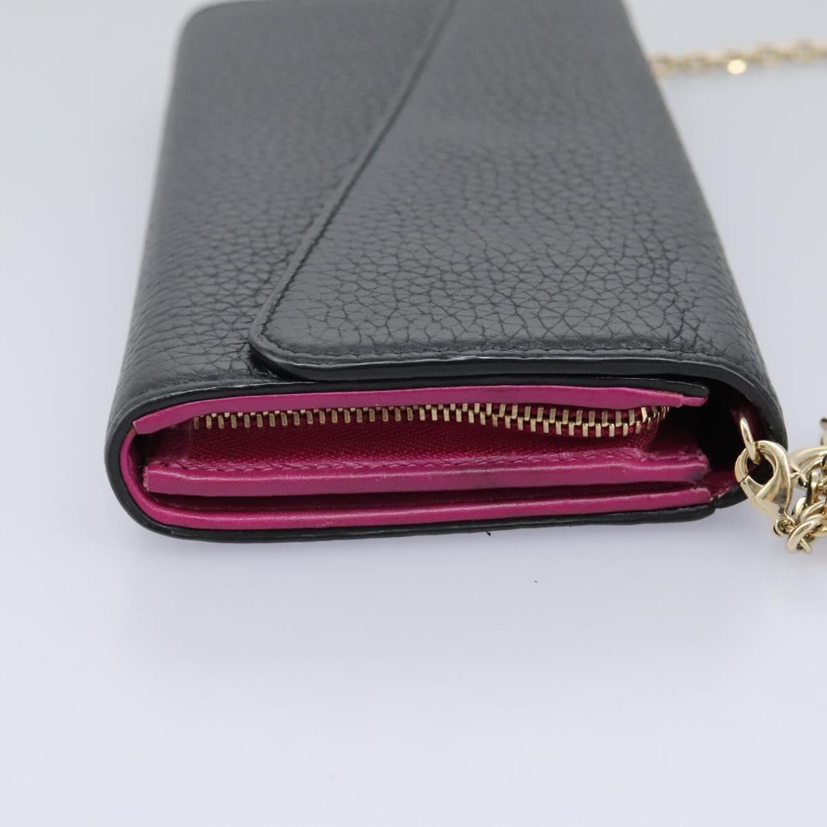 Dior Diorissimo Black Leather Wallet (Pre-Owned)