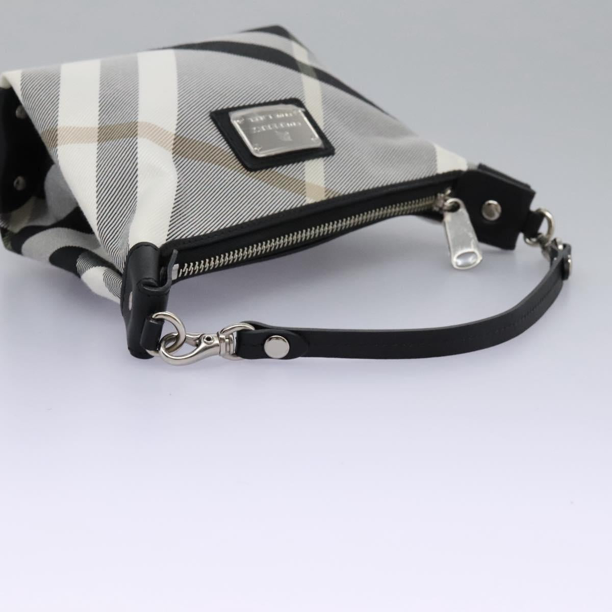 Burberry Nova Check Grey Canvas Clutch Bag (Pre-Owned)
