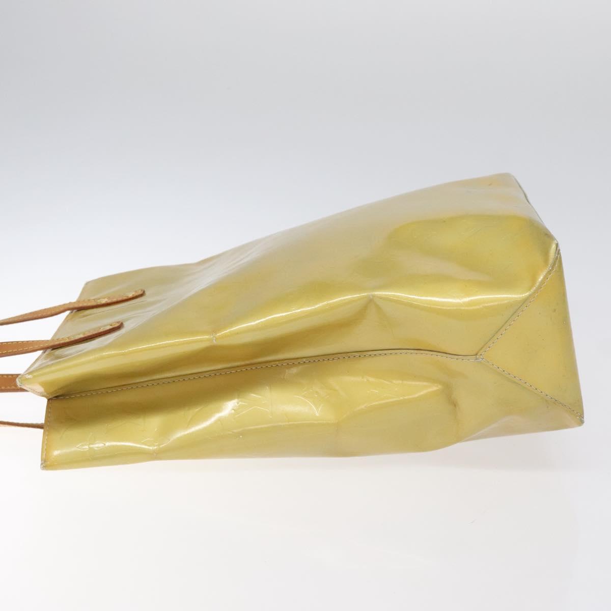 Louis Vuitton Reade Yellow Patent Leather Handbag (Pre-Owned)