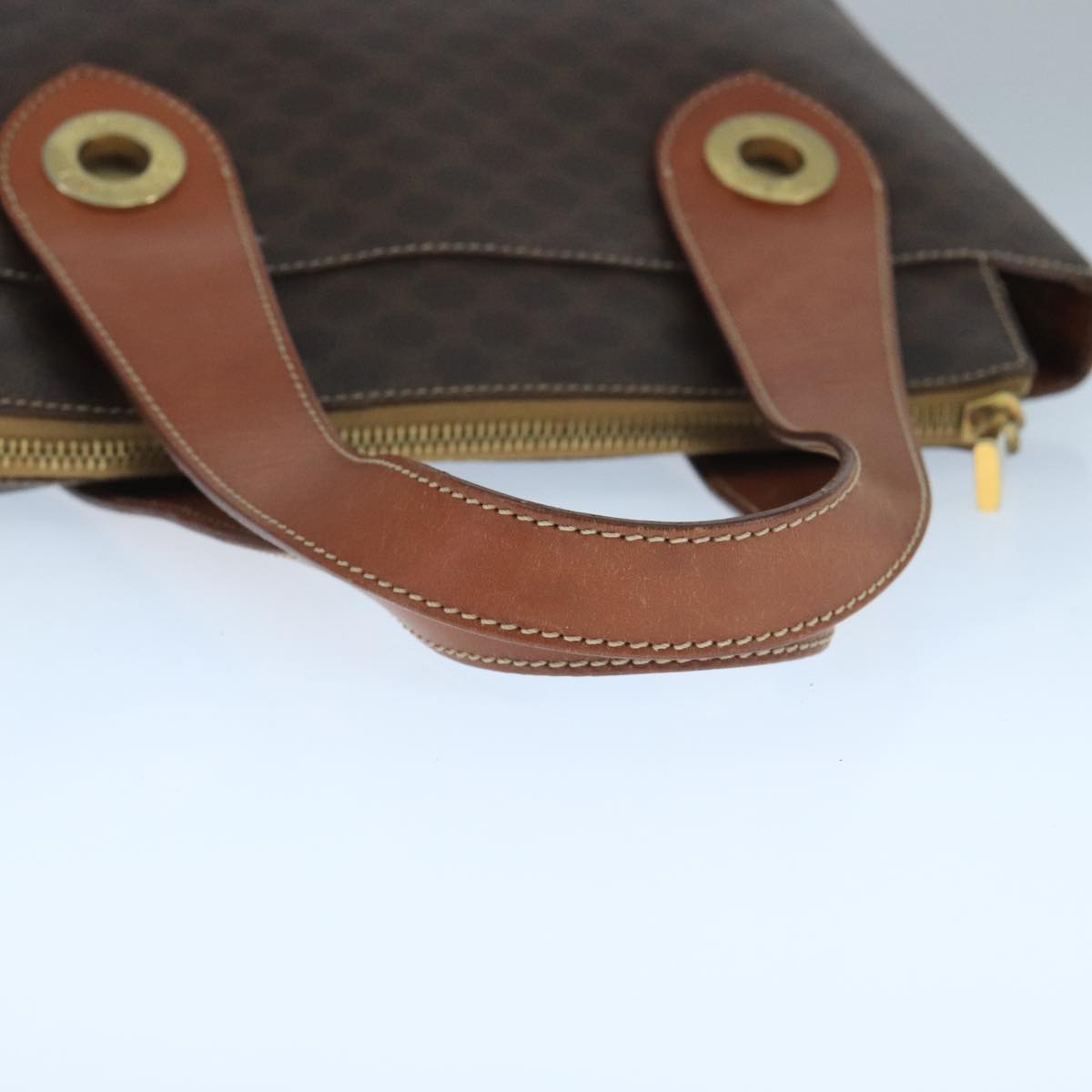 Céline Macadam Brown Canvas Handbag (Pre-Owned)