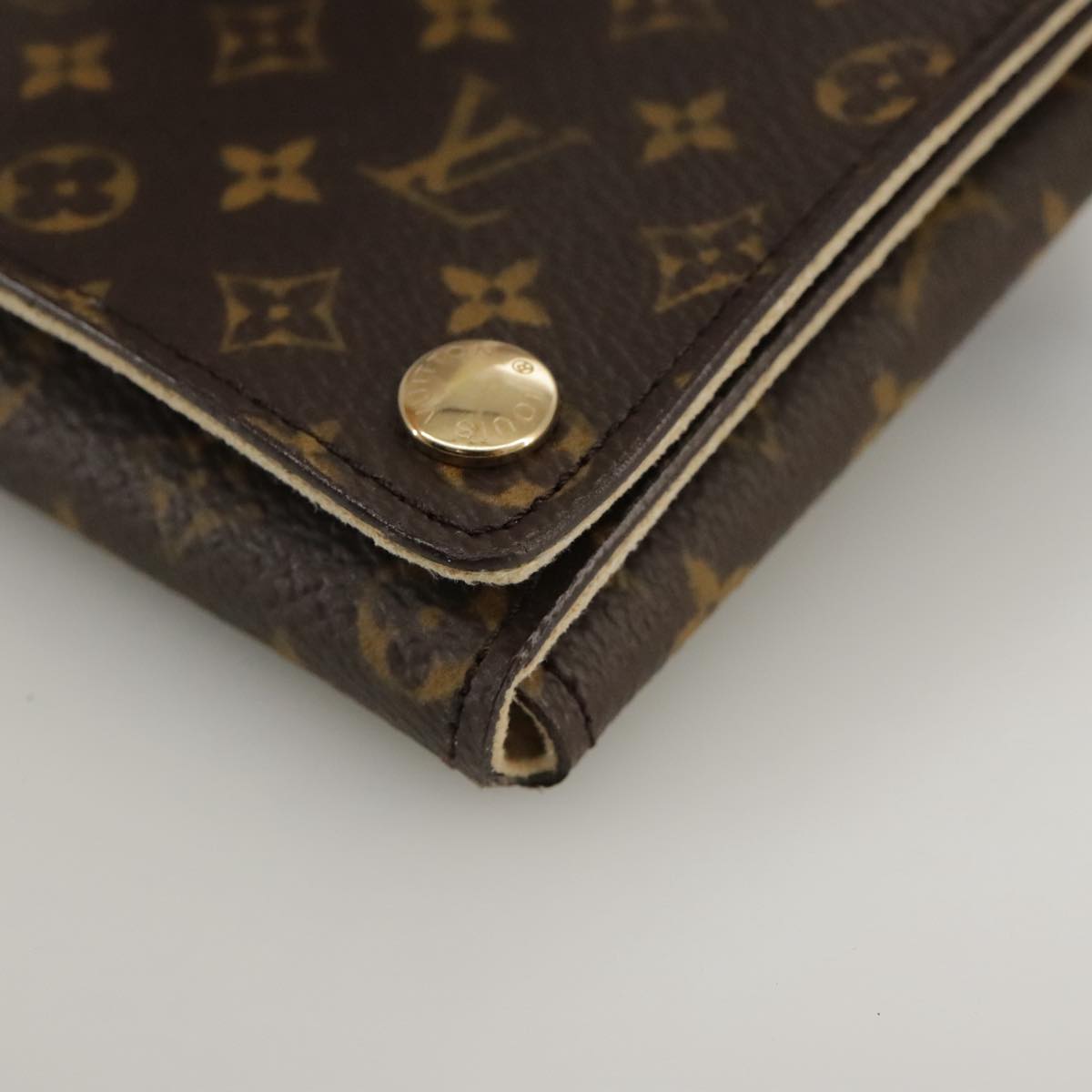 Louis Vuitton Earrings Brown Canvas Wallet (Pre-Owned)