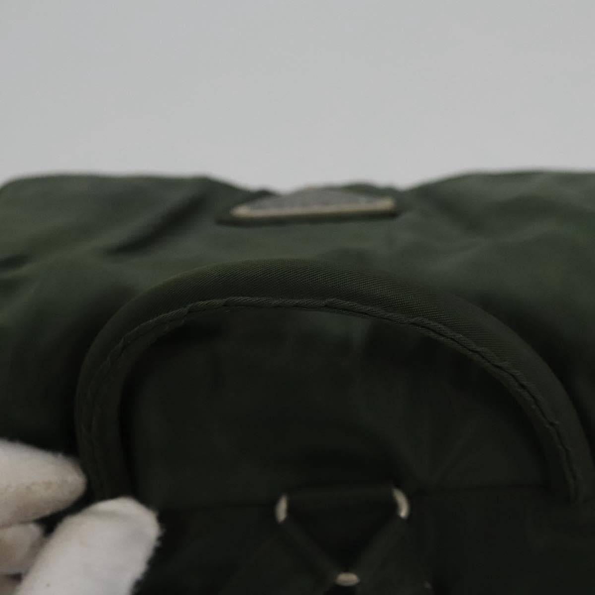 Prada Tessuto Khaki Canvas Backpack Bag (Pre-Owned)
