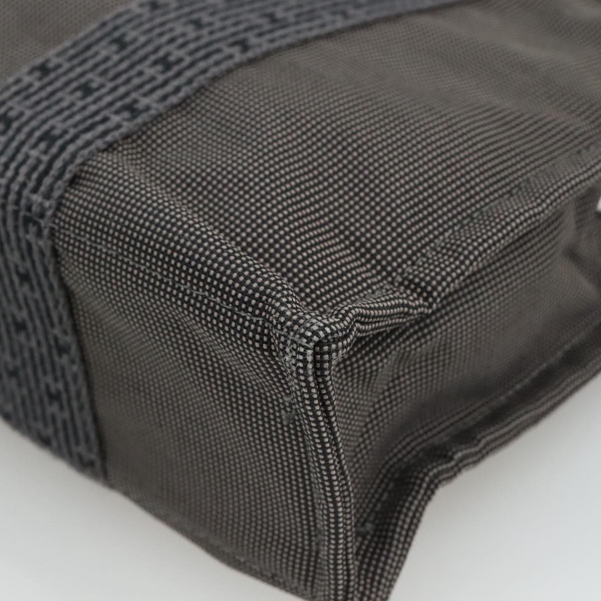 Hermès Herline Grey Canvas Tote Bag (Pre-Owned)