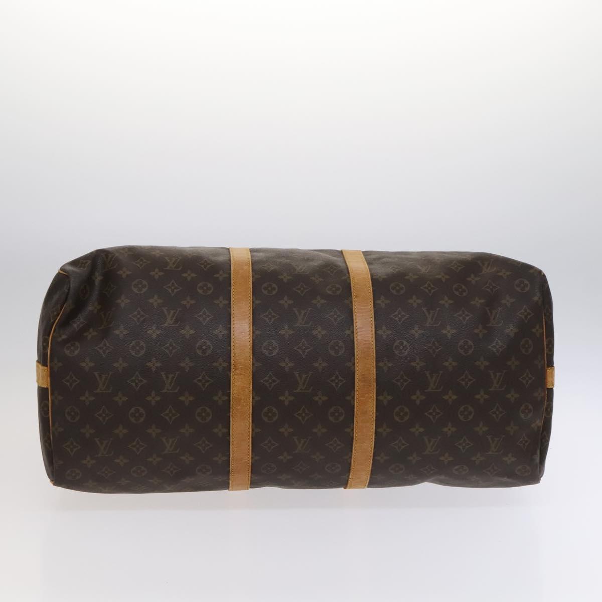 Louis Vuitton Keepall Bandoulière 60 Brown Canvas Travel Bag (Pre-Owned)