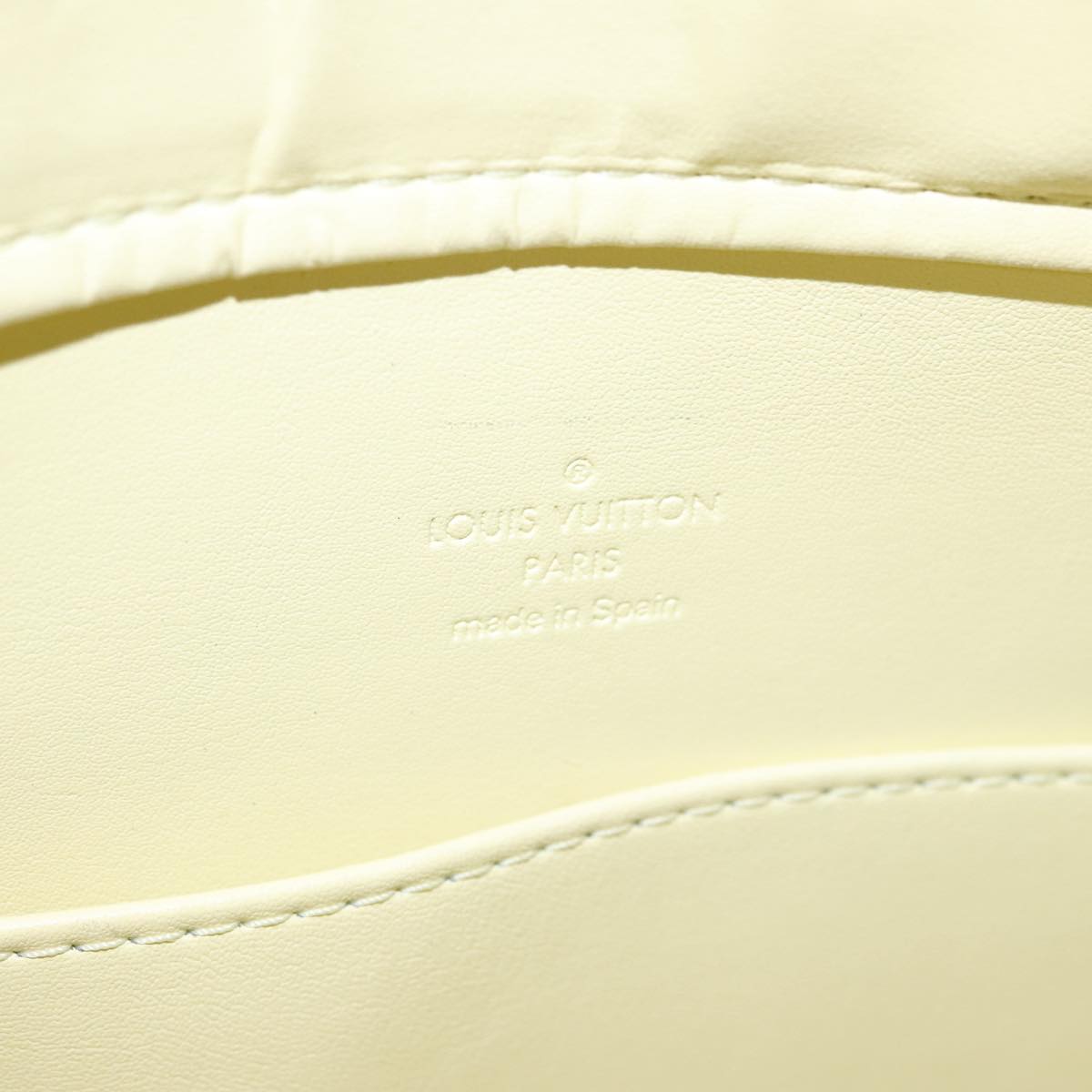 Louis Vuitton Columbus Yellow Patent Leather Tote Bag (Pre-Owned)