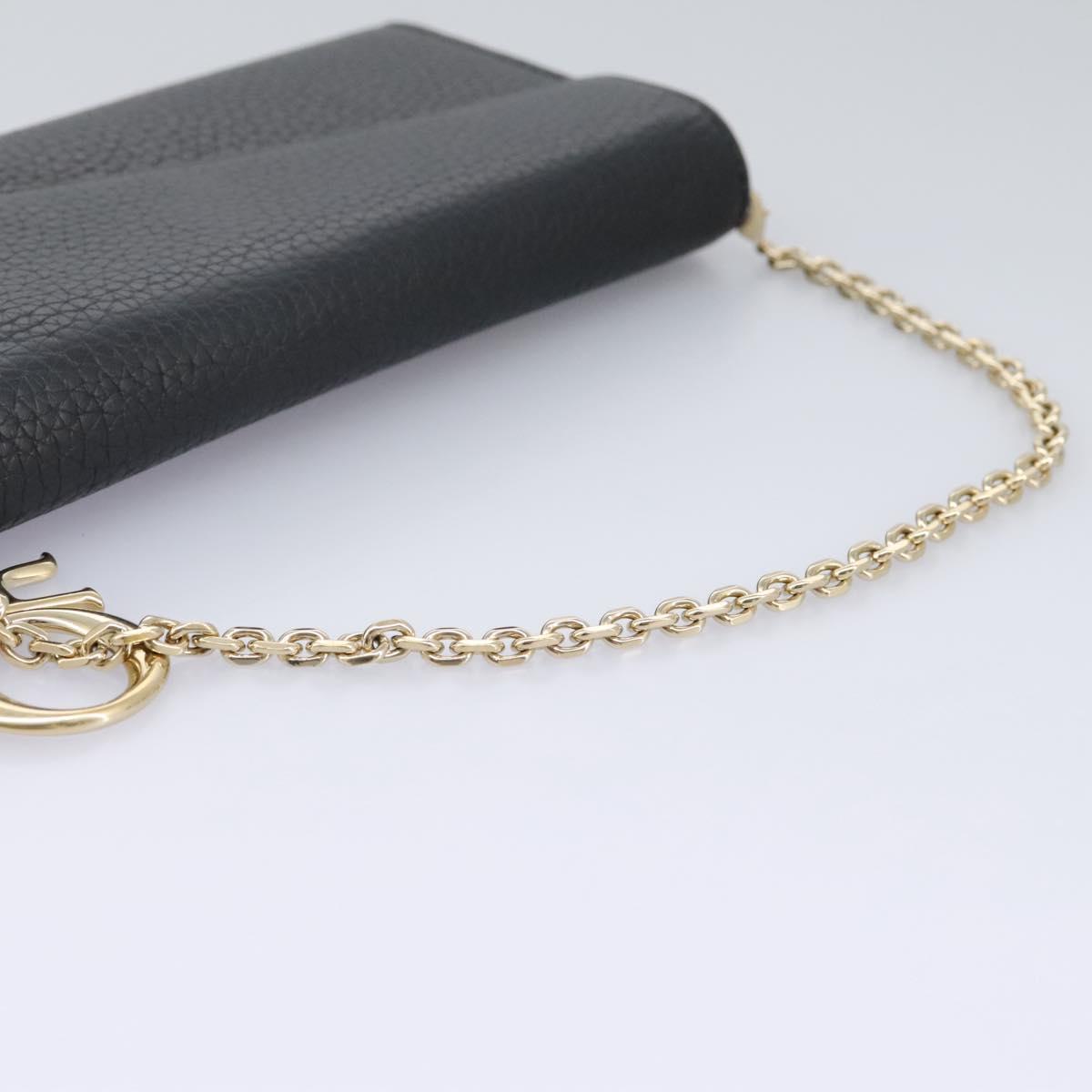 Dior Diorissimo Black Leather Wallet (Pre-Owned)
