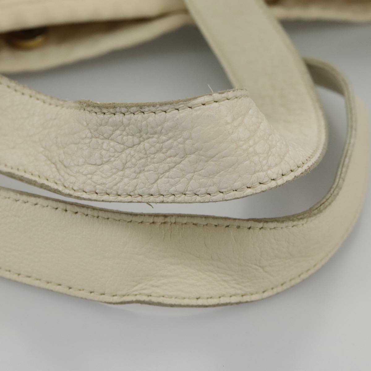 Burberry Blue Label White Canvas Tote Bag (Pre-Owned)