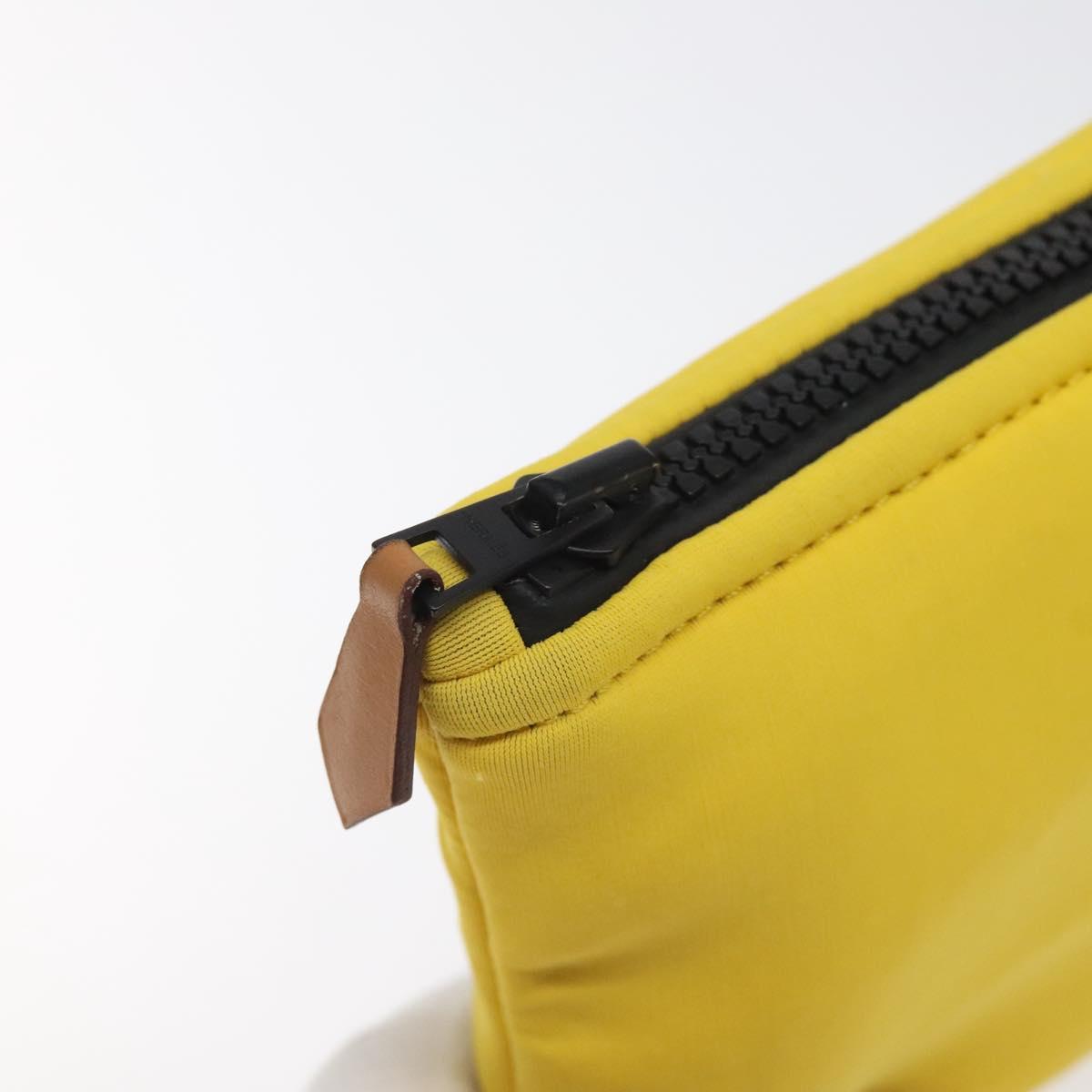 Hermès Neobain Yellow Nylon Clutch Bag (Pre-Owned)