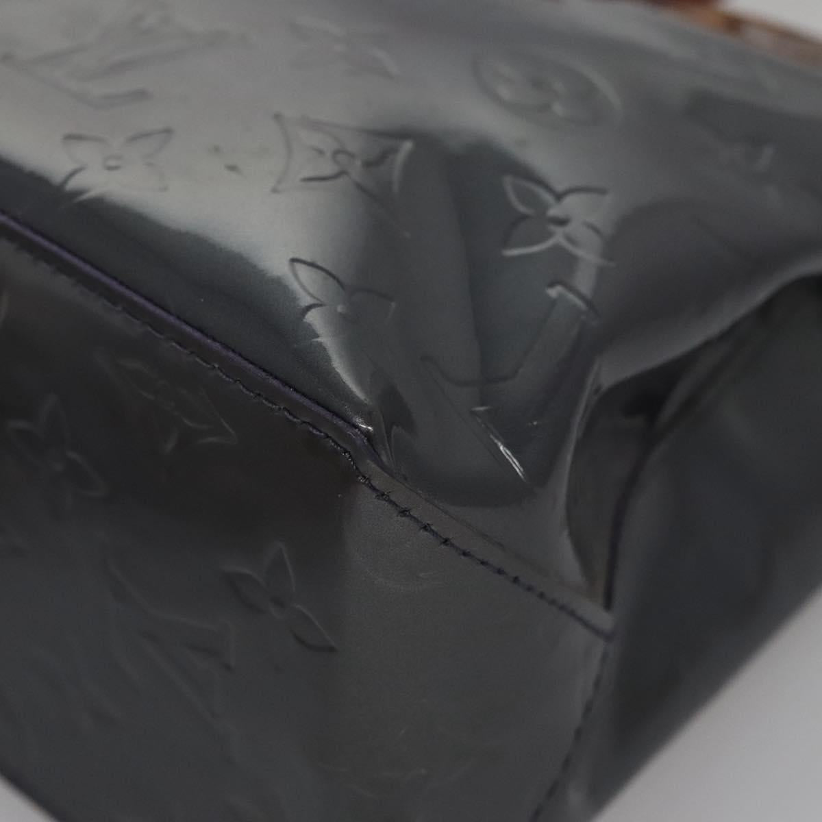 Louis Vuitton Reade Navy Patent Leather Handbag (Pre-Owned)