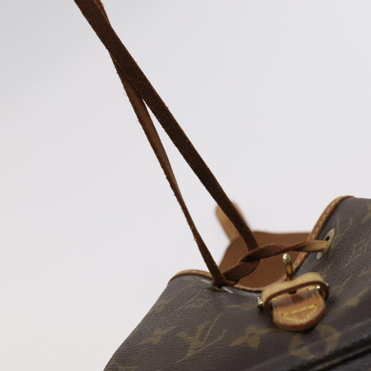 Louis Vuitton Montsouris Mm Brown Canvas Backpack Bag (Pre-Owned)