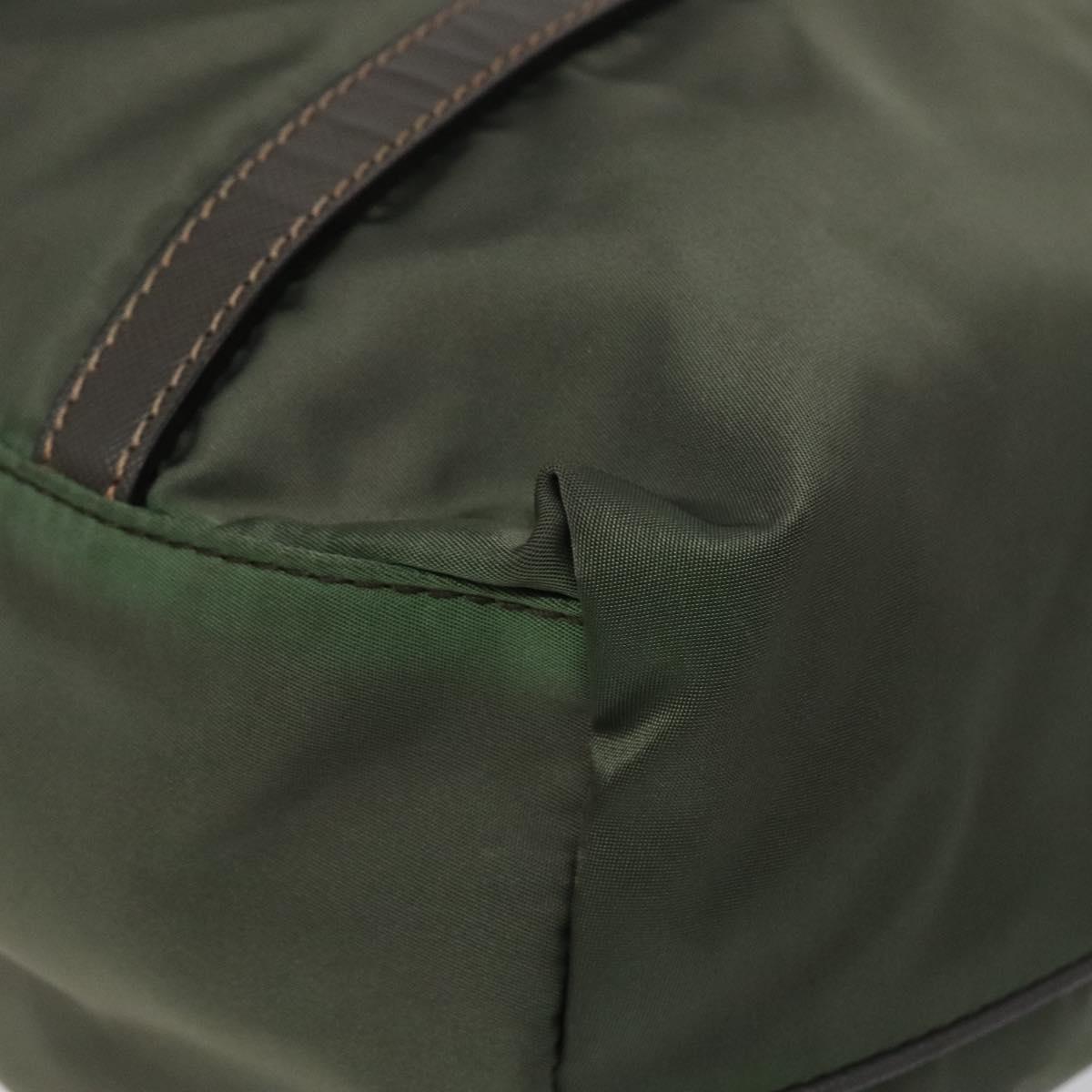 Prada Tessuto Khaki Nylon Tote Bag (Pre-Owned)