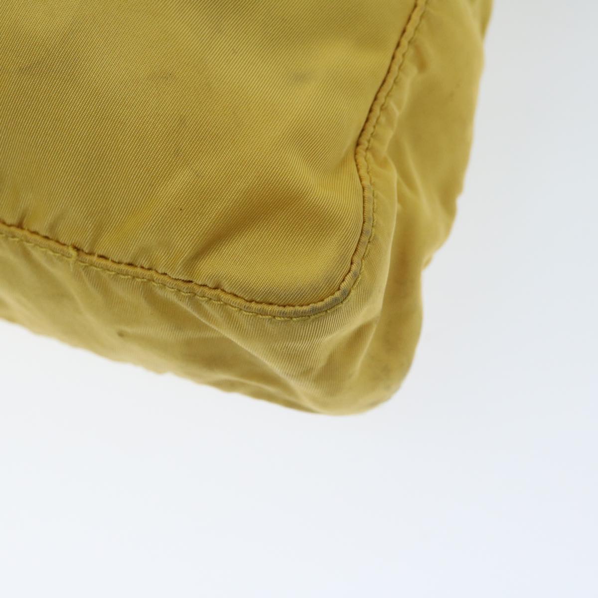 Prada Tessuto Yellow Synthetic Tote Bag (Pre-Owned)