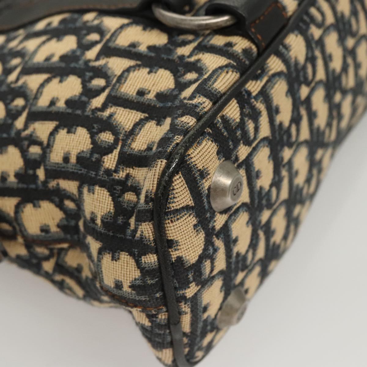 Dior Cd Navy Canvas Handbag (Pre-Owned)