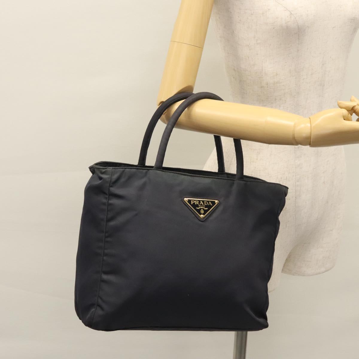Prada Tessuto Navy Synthetic Tote Bag (Pre-Owned)