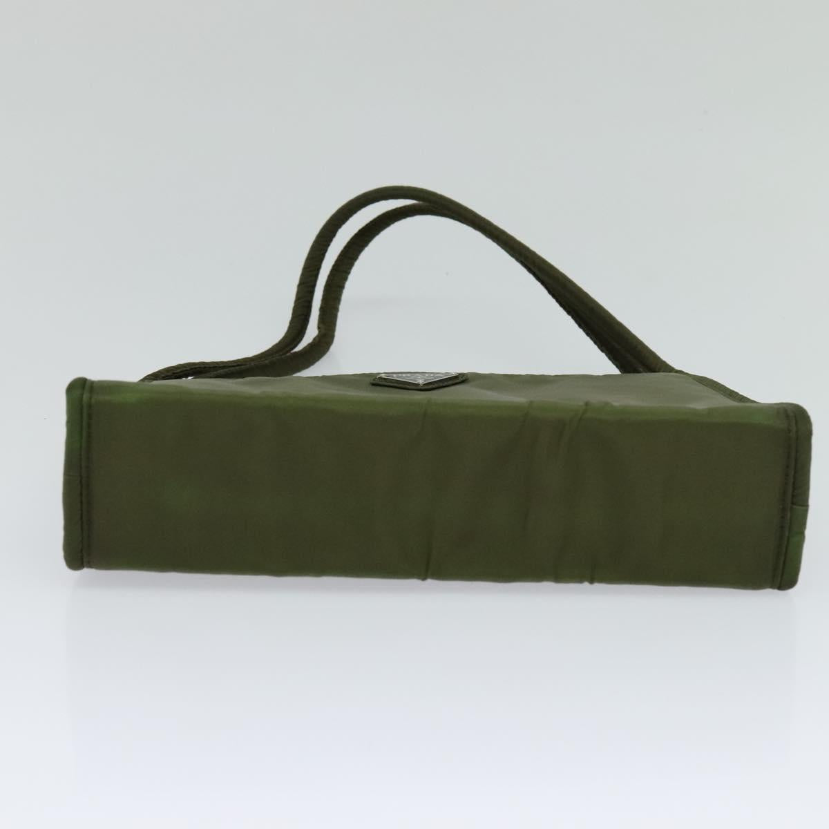 Prada Vitello Khaki Synthetic Handbag (Pre-Owned)