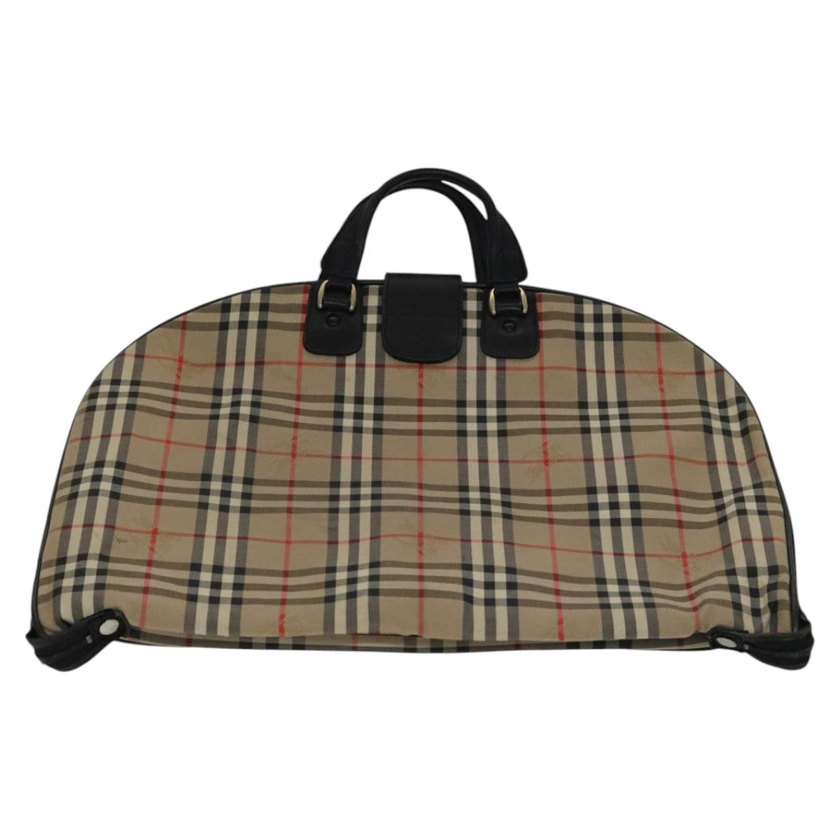 Burberry Nova Check Beige Canvas Travel Bag (Pre-Owned)
