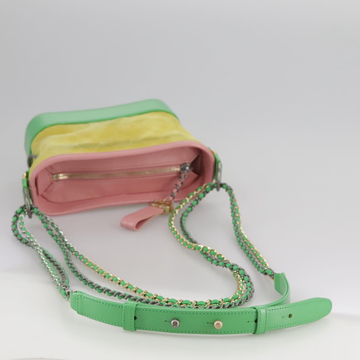 Chanel Gabrielle Yellow Suede Shoulder Bag (Pre-Owned)