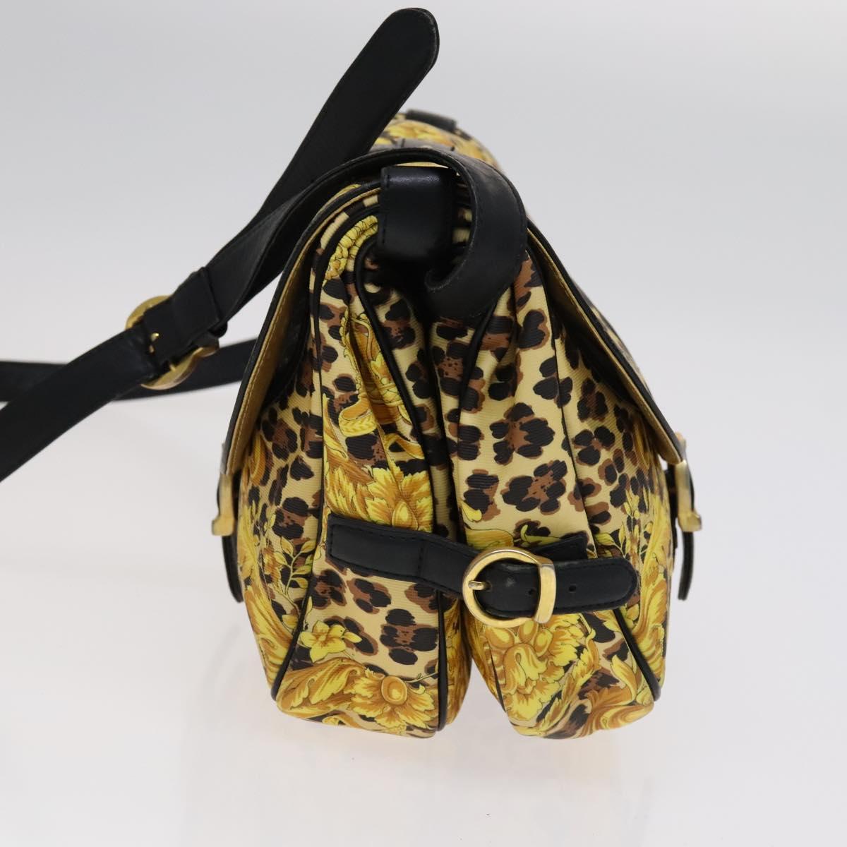 Versace - Yellow Canvas Shoulder Bag (Pre-Owned)
