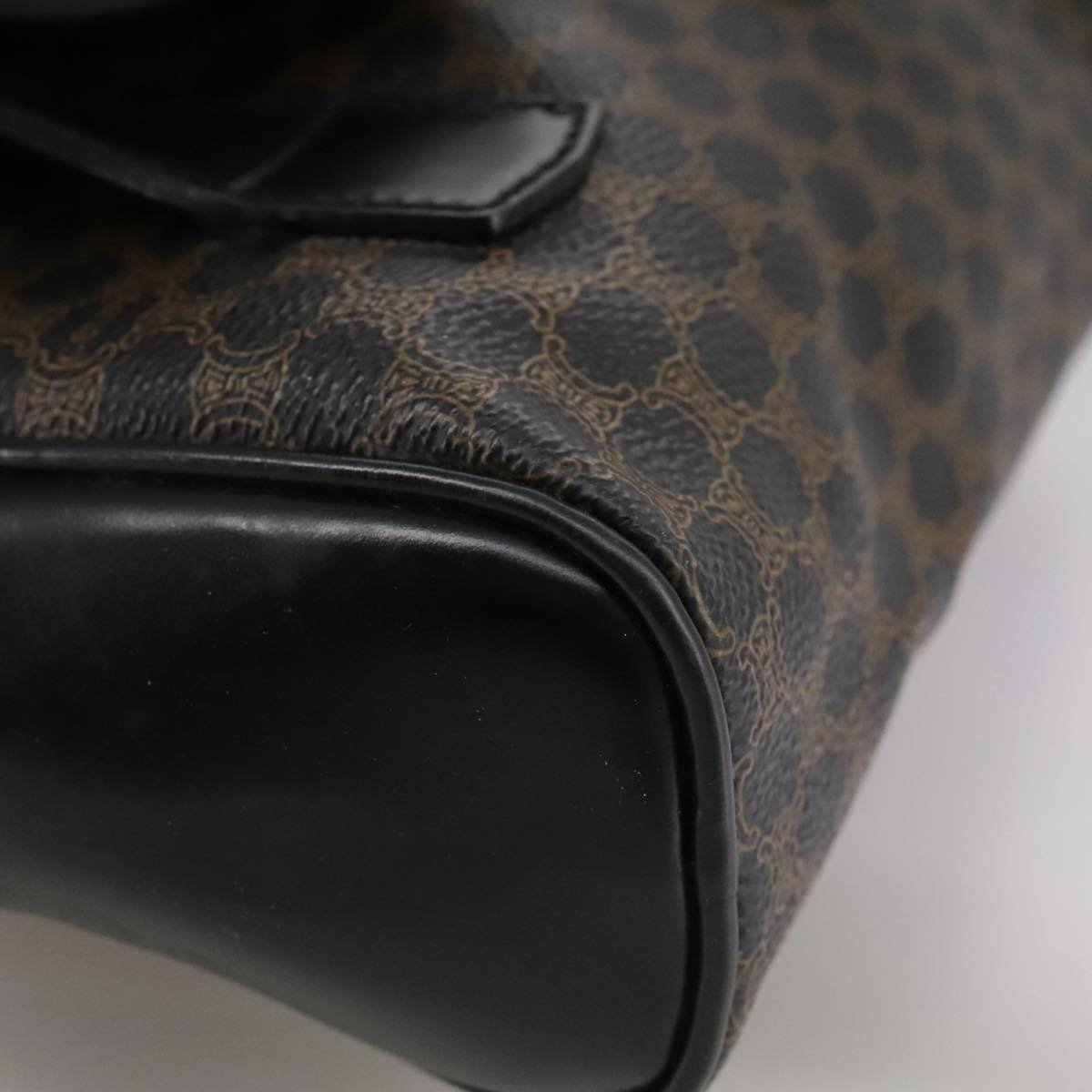 Céline Macadam Brown Canvas Backpack Bag (Pre-Owned)