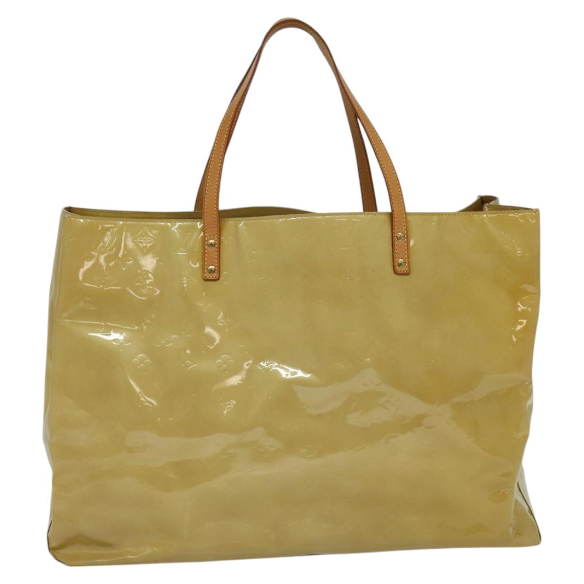 Louis Vuitton Reade Beige Patent Leather Tote Bag (Pre-Owned)