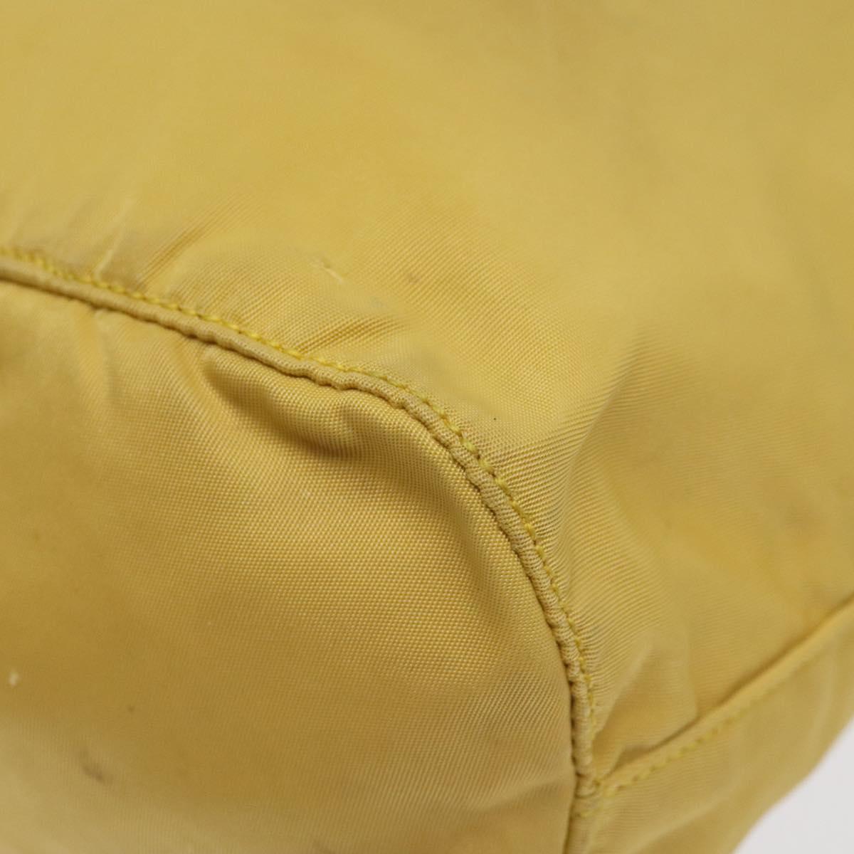 Prada Tessuto Yellow Synthetic Clutch Bag (Pre-Owned)