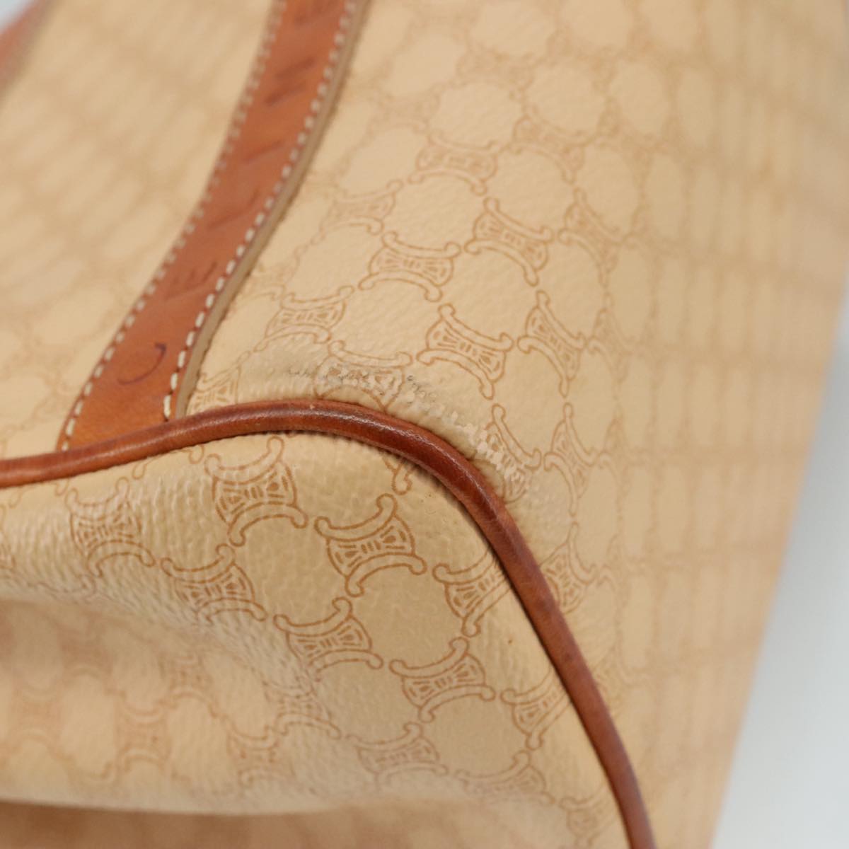 Céline Macadam Beige Canvas Handbag (Pre-Owned)