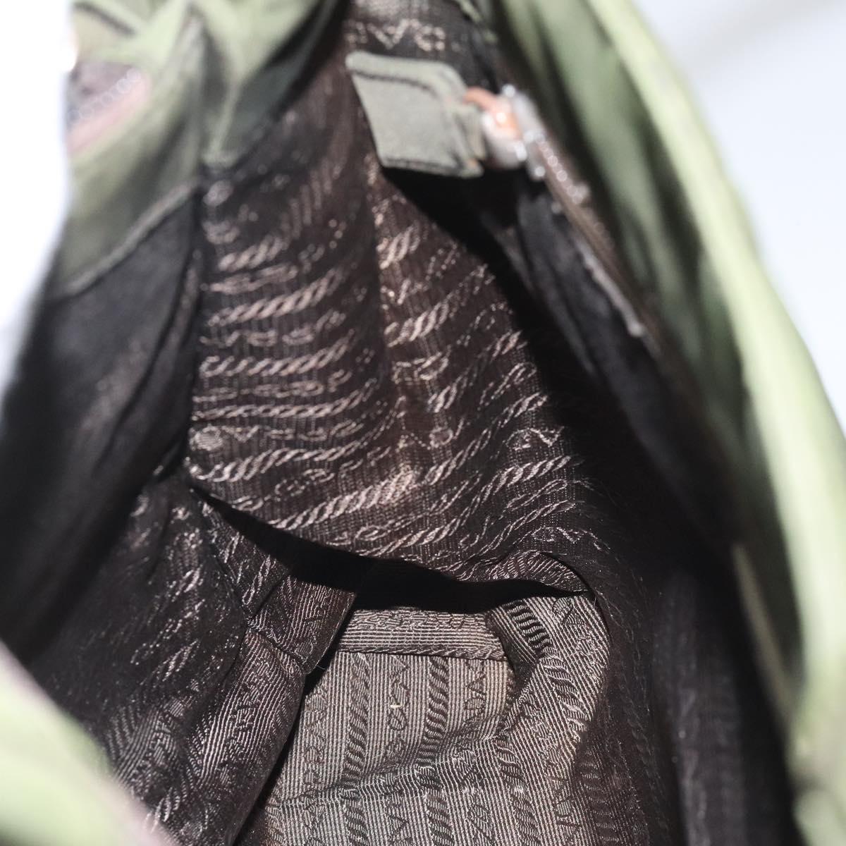 Prada Khaki Synthetic Tote Bag (Pre-Owned)