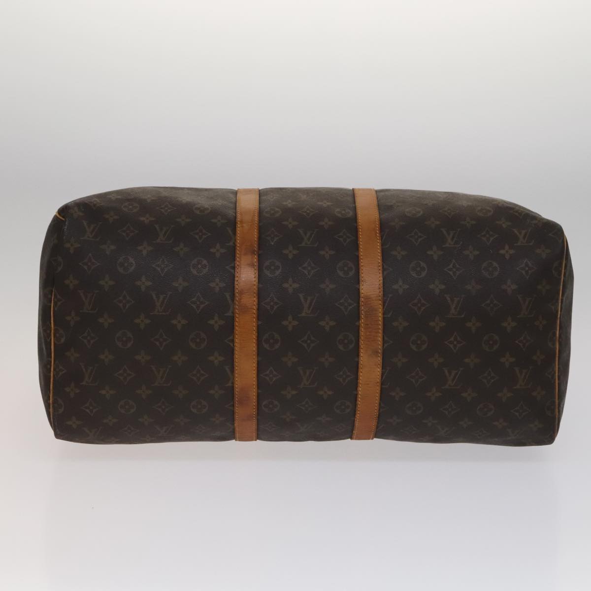 Louis Vuitton Keepall 55 Brown Canvas Travel Bag (Pre-Owned)
