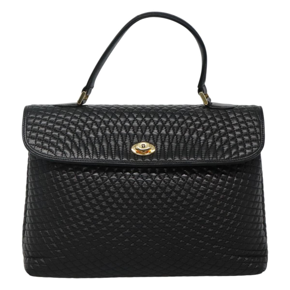Bally Black Leather Handbag (Pre-Owned)