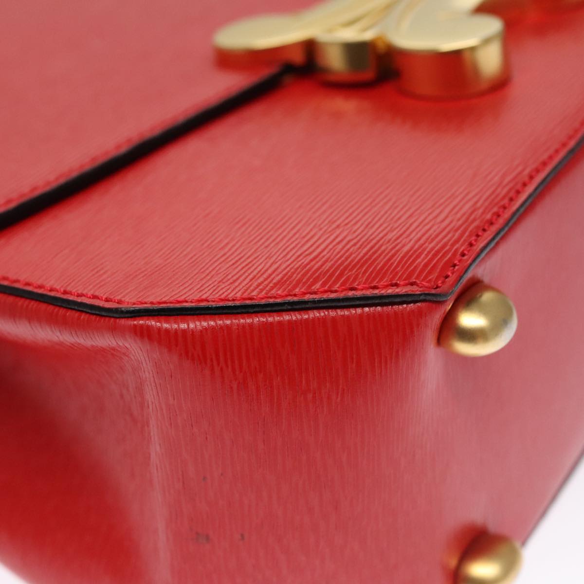 Céline Triomphe Red Leather Handbag (Pre-Owned)