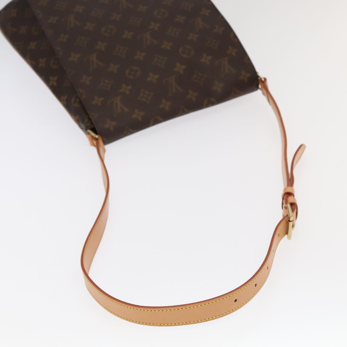 Louis Vuitton Musette Brown Canvas Shoulder Bag (Pre-Owned)