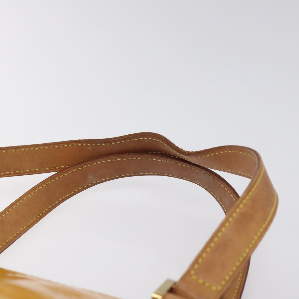 Louis Vuitton Houston Yellow Patent Leather Handbag (Pre-Owned)