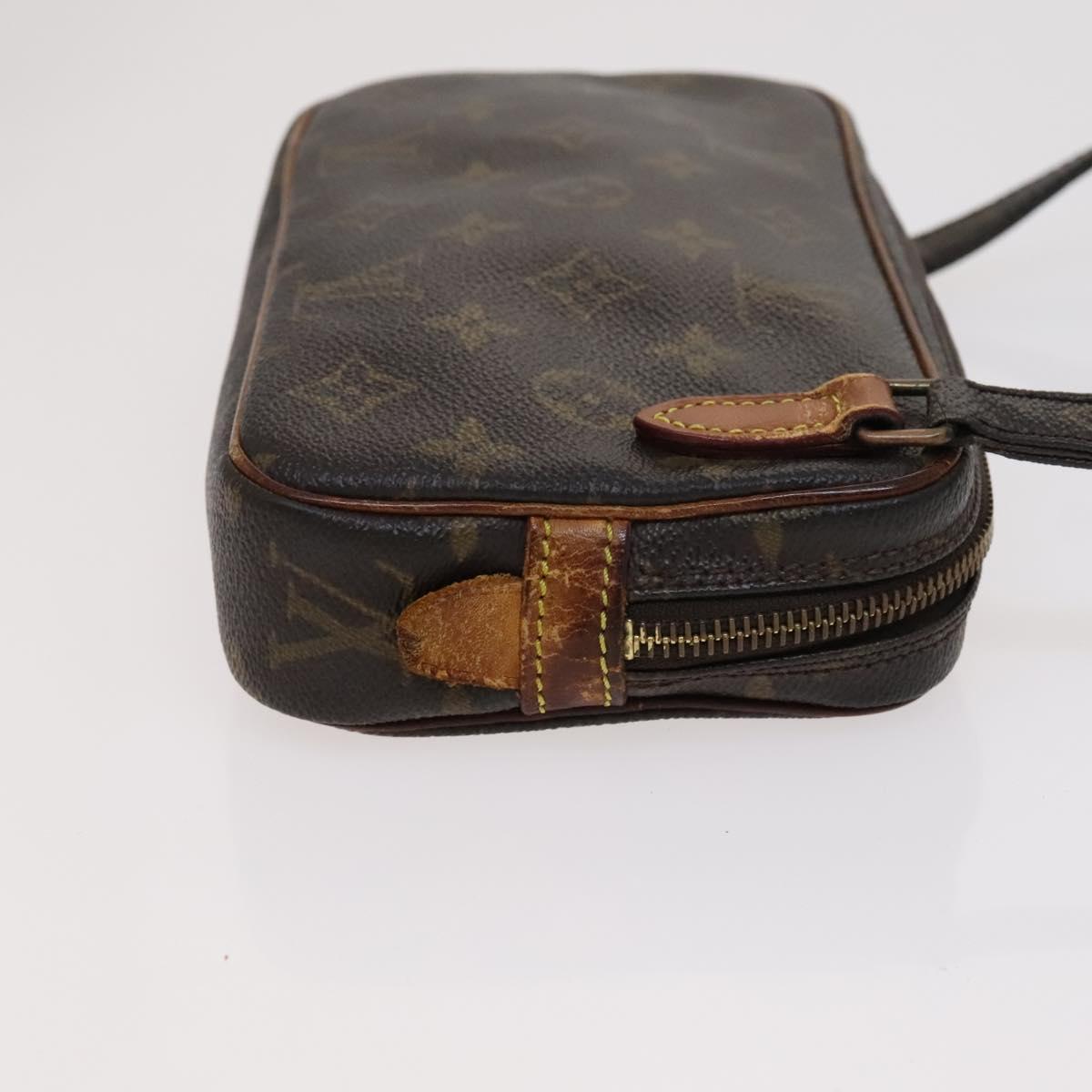 Louis Vuitton Marly Brown Canvas Shoulder Bag (Pre-Owned)