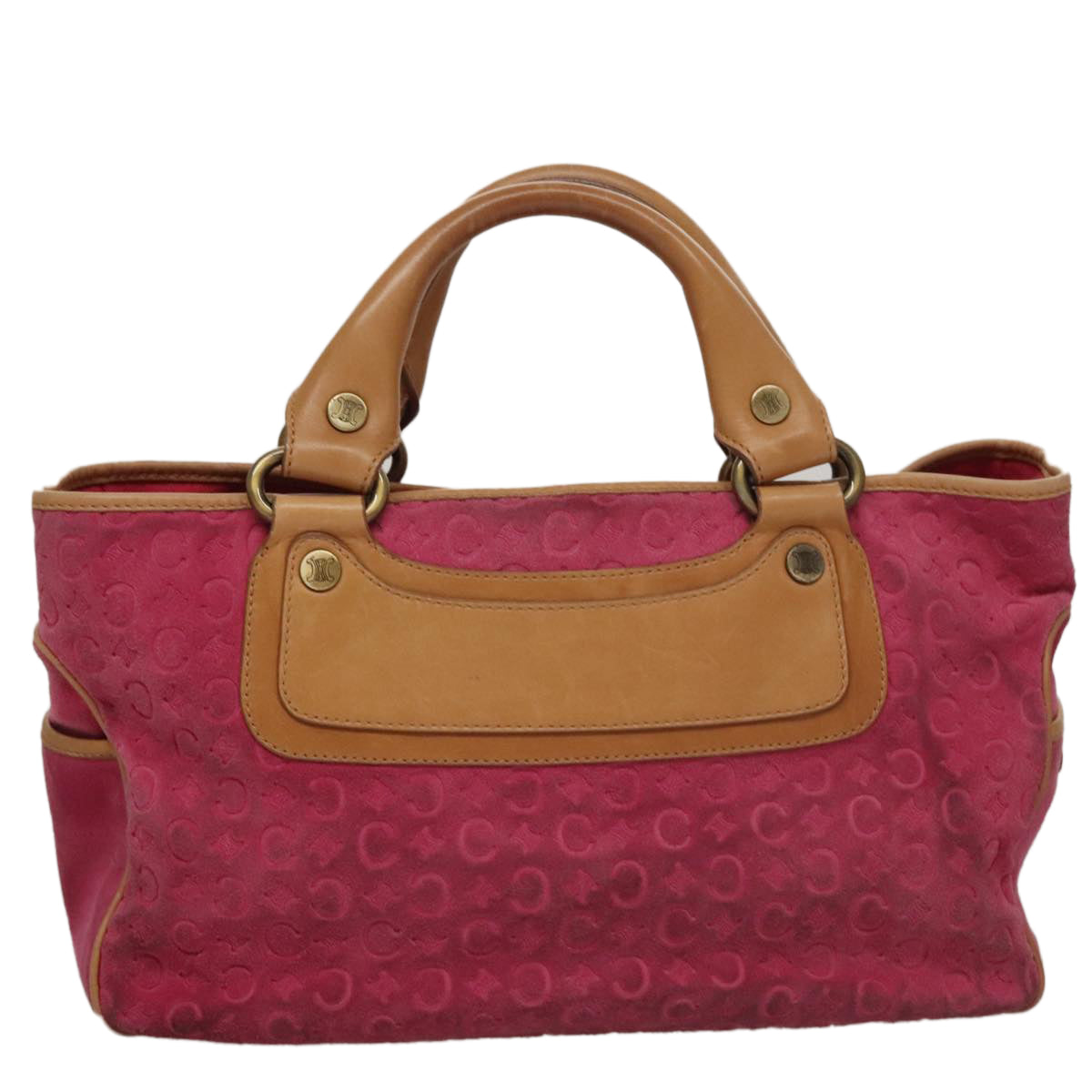 Céline Boogie Pink Canvas Handbag (Pre-Owned)