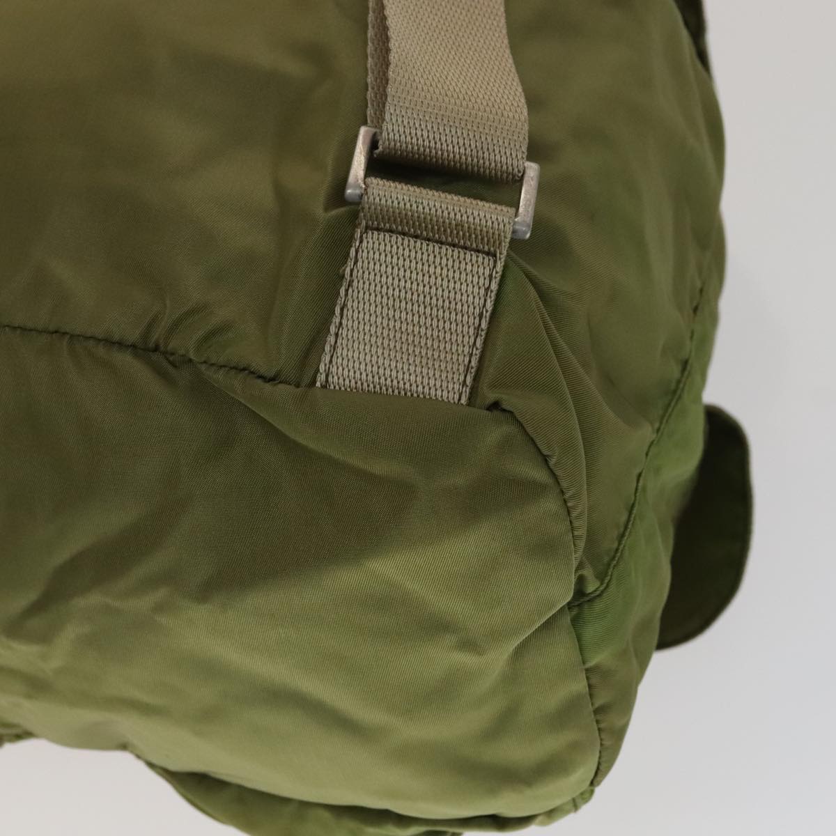 Prada Tessuto Khaki Synthetic Backpack Bag (Pre-Owned)