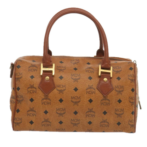 MCM Visetos Brown Canvas Travel Bag (Pre-Owned)
