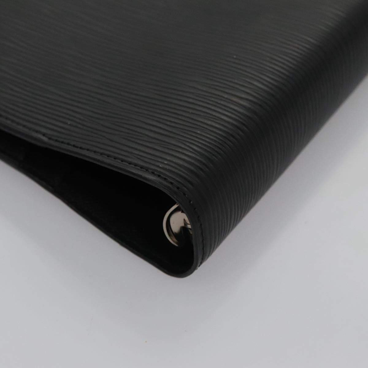Louis Vuitton Agenda Cover Black Leather Wallet (Pre-Owned)