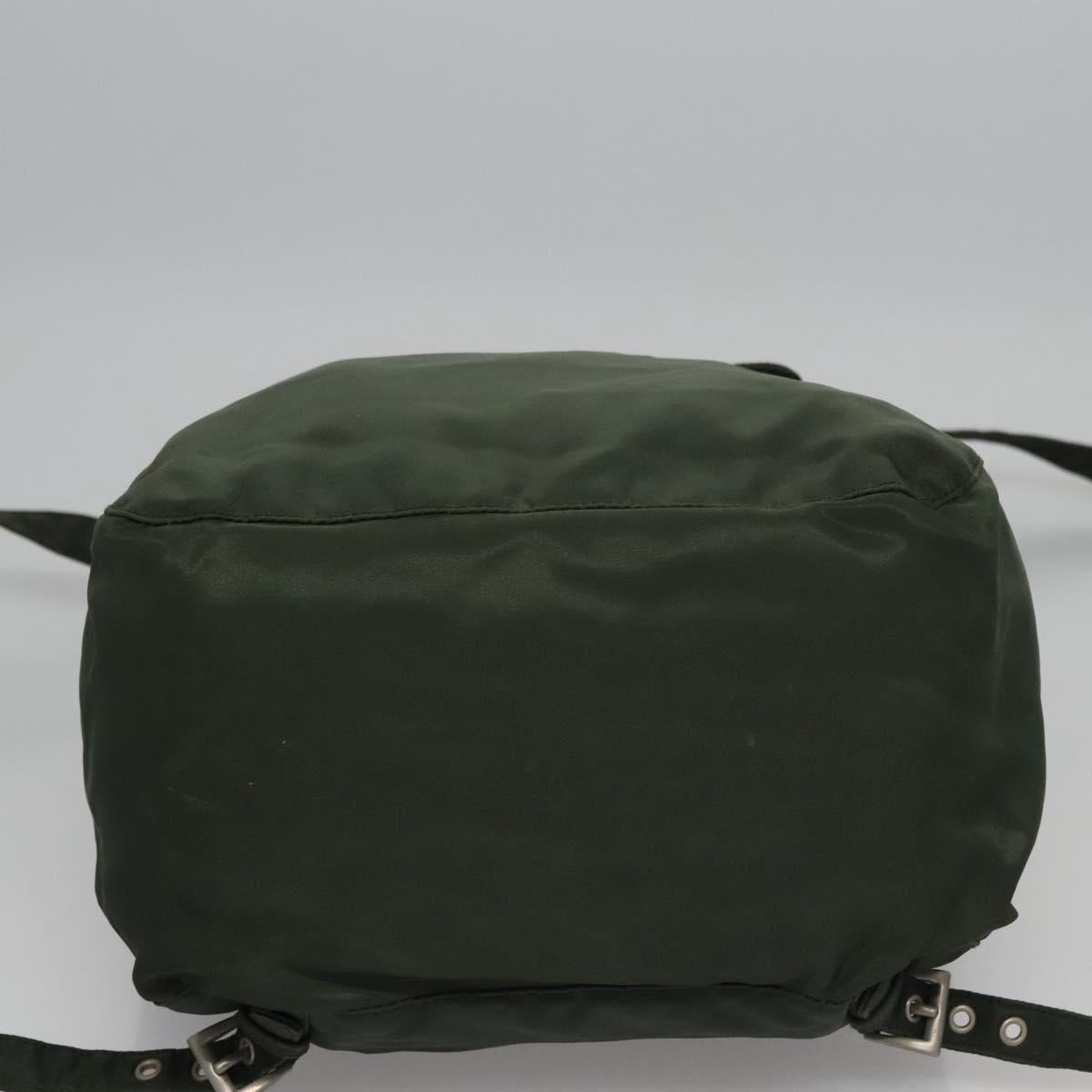 Prada Tessuto Khaki Canvas Backpack Bag (Pre-Owned)