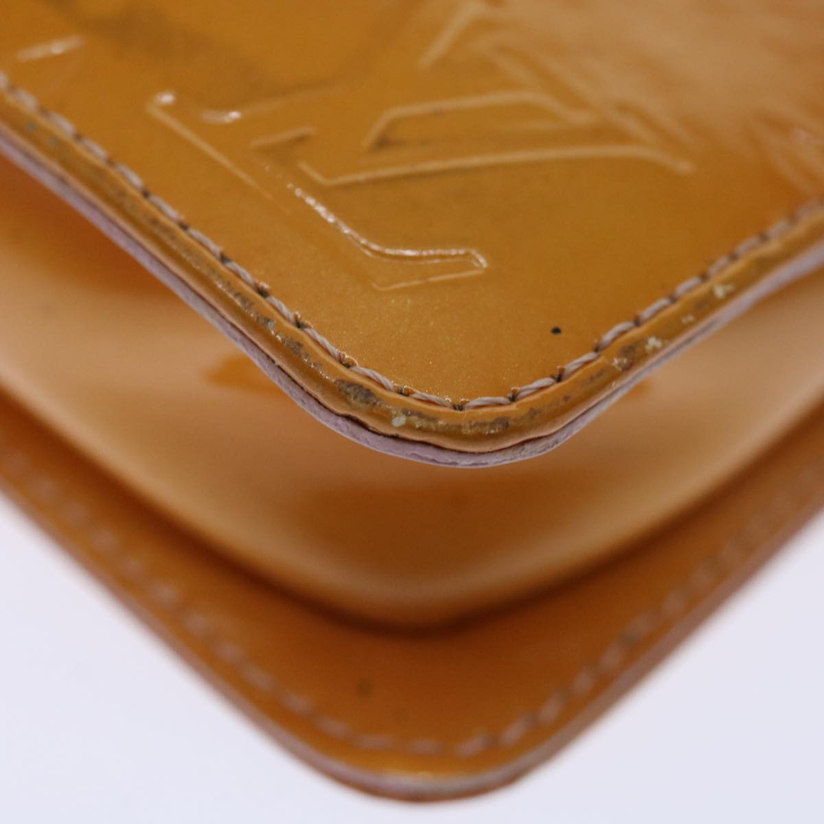 Louis Vuitton Pochette Brown Patent Leather Handbag (Pre-Owned)