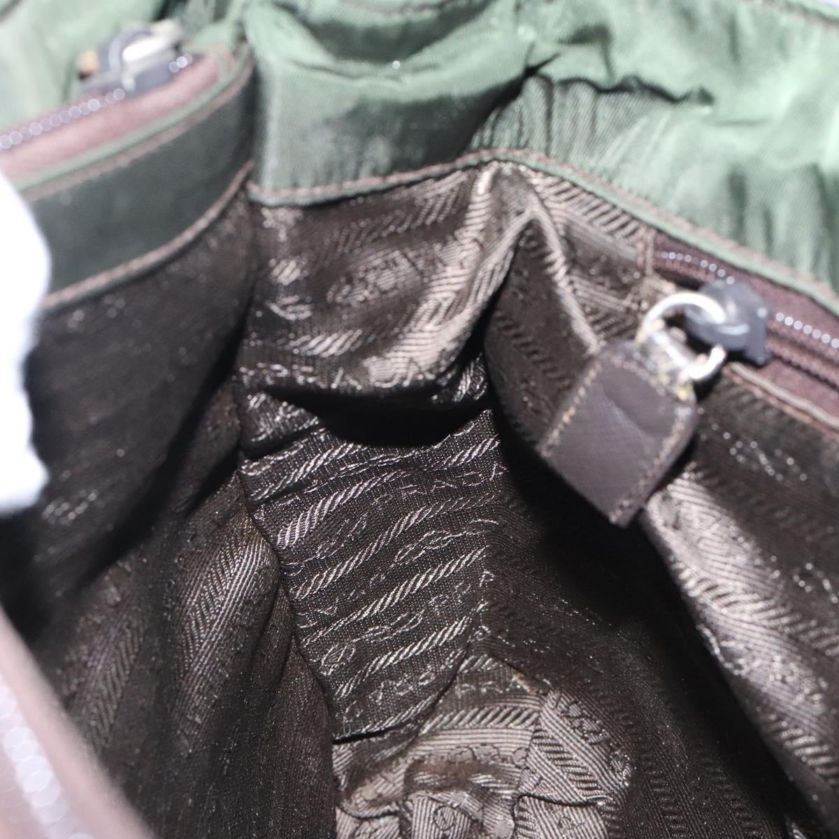 Prada Tessuto Khaki Nylon Tote Bag (Pre-Owned)