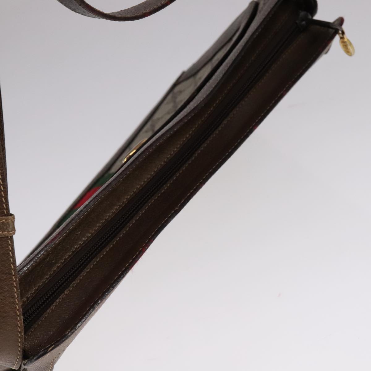 Gucci Ophidia Brown Canvas Shoulder Bag (Pre-Owned)
