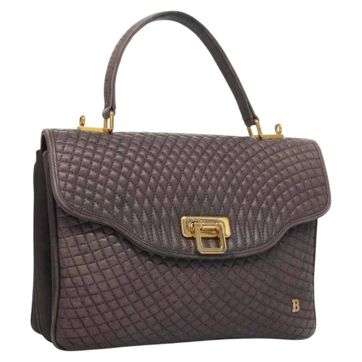 Bally Brown Leather Handbag (Pre-Owned)