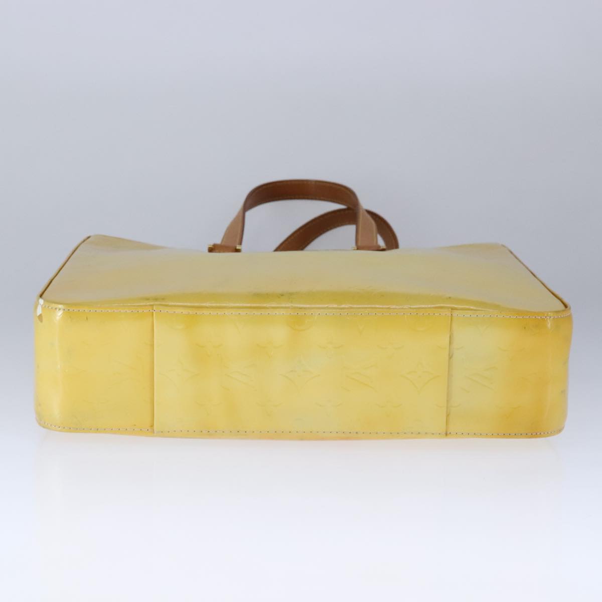 Louis Vuitton Columbus Yellow Patent Leather Tote Bag (Pre-Owned)